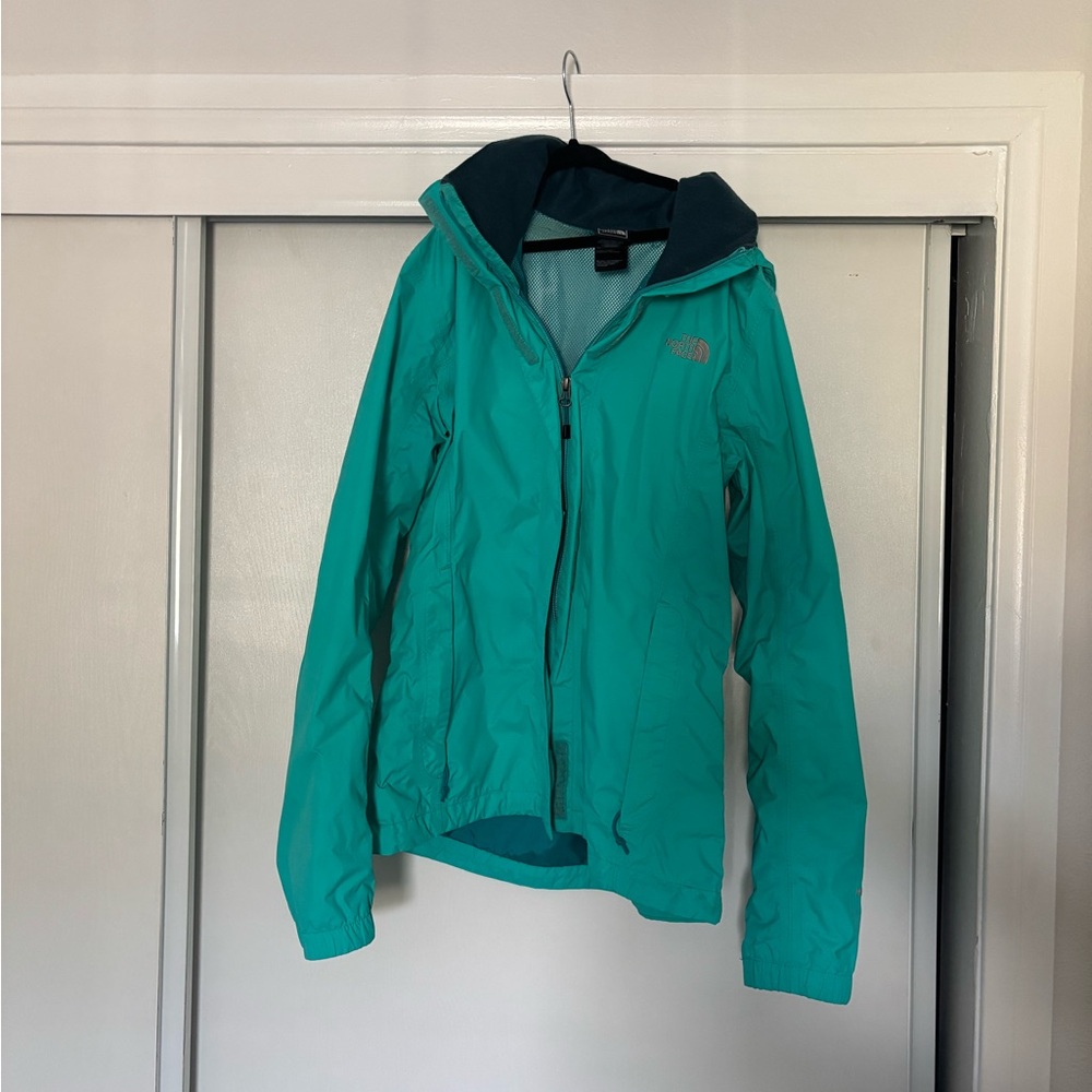 The North Face Women's Teal Rain Jacket